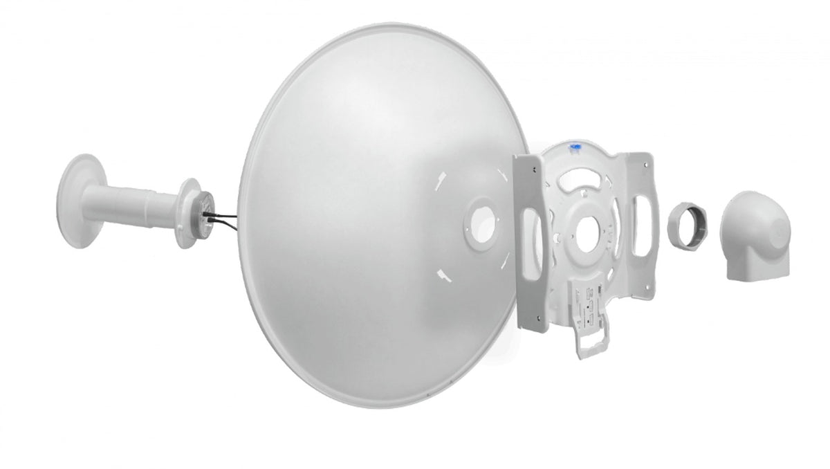 AF-5G30-S45. Antena UI con inclinación de 45º, ganancia 30dBi, banda 5GHz, conectores 2-RPSMA, compatible con Rocket/AF-5XHD/MLO, modelo AF-5G30S45 de UBIQUITI
