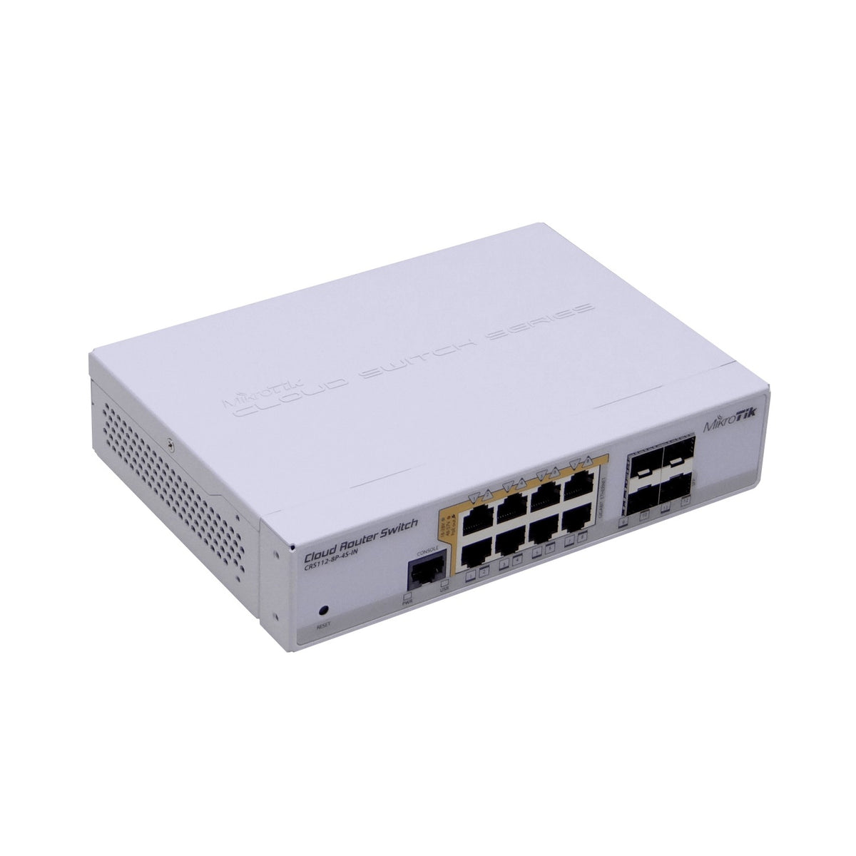 CRS112-8P-4S-IN MIKROTIK Fuente-Cable 67W 8-1000-PoE24V 4-SFP L5 Consola incl-28V Doble-Corriente-Continua vista 4