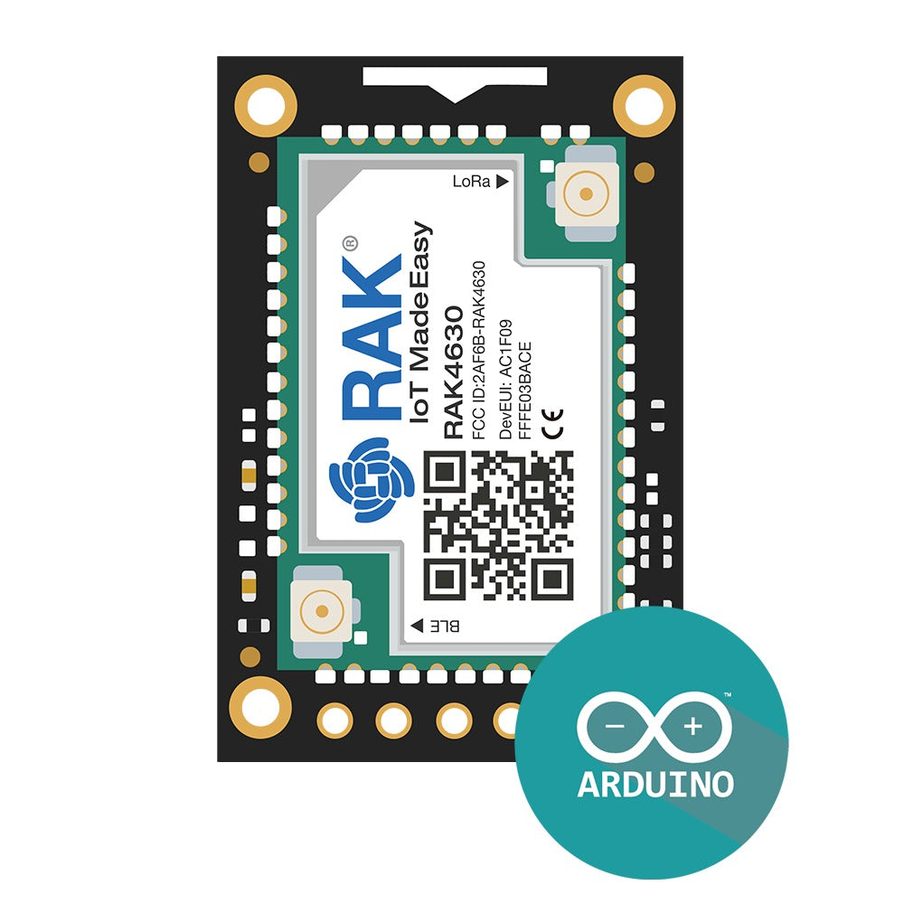 WisMesh RAK4631 Starter Kit - WisBlock Meshtastic (9XX MHz) - RAK19003 Mini Base Board - Sin OLED ni GNSS