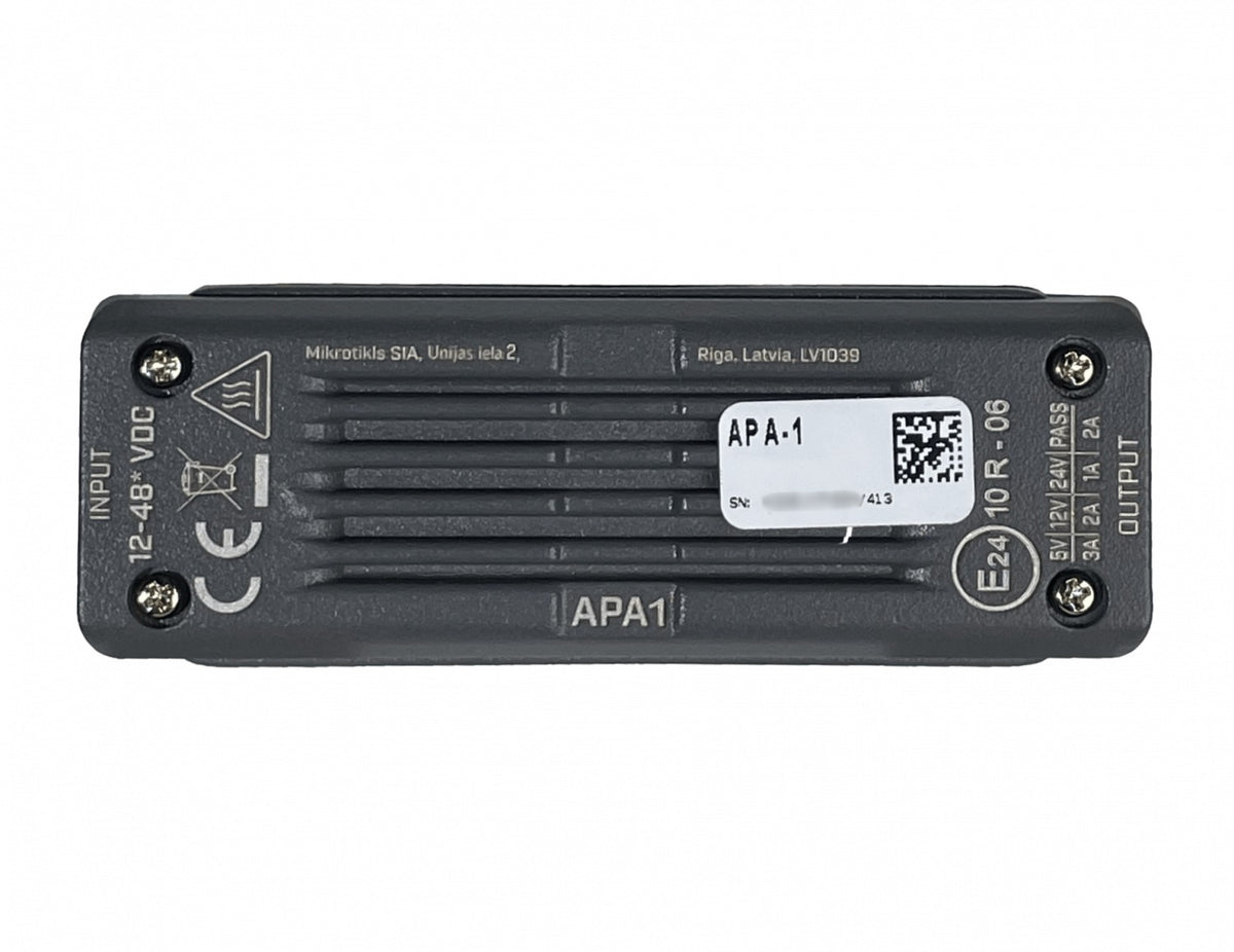APA-1 MIKROTIK 12-48VOLTIOS-CORRIENTE-CONTINUA SUPRESOR Y PROTECTOR DE PICOS DE TENSION PARA VEHICULO