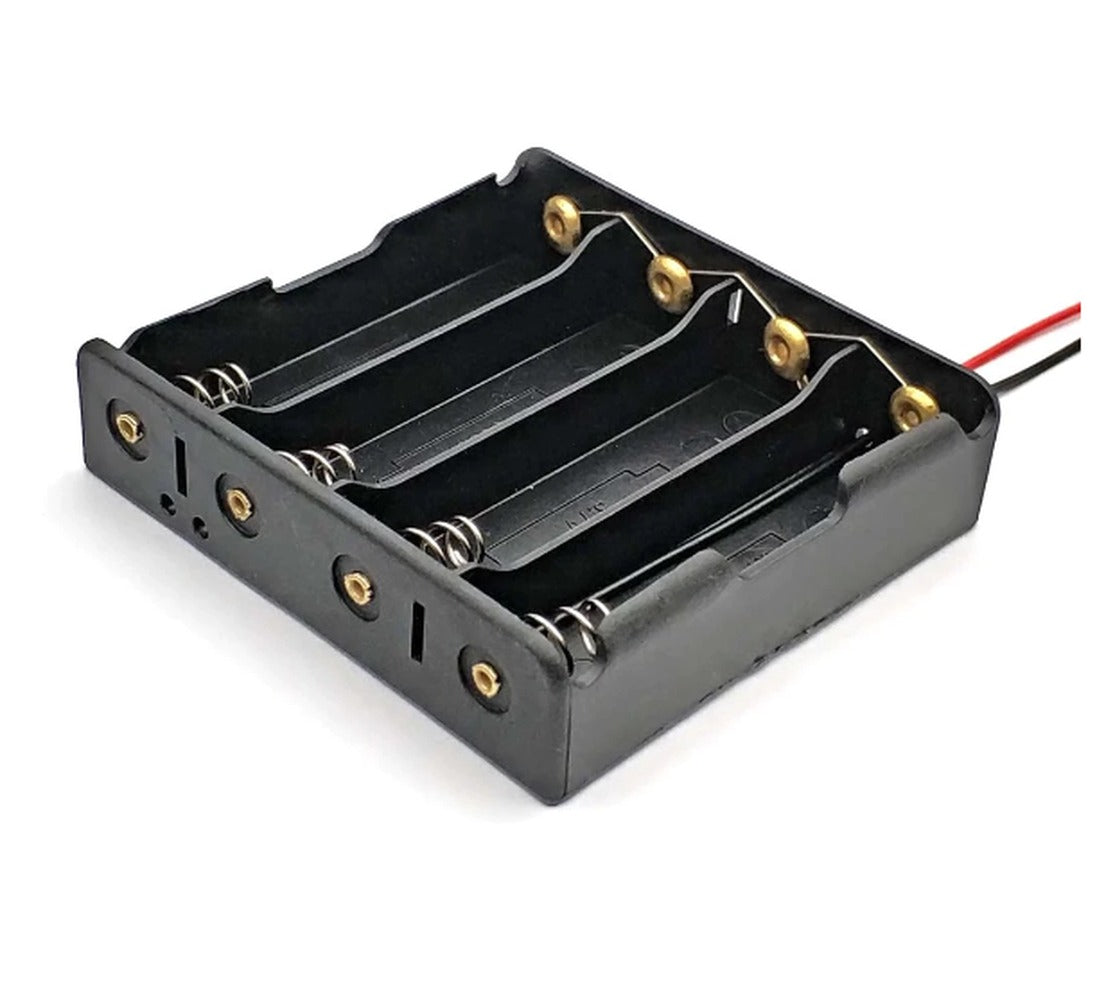 Porta pilas tipo 18650 paralelo de 1 a 4 pilas 3.7VDC