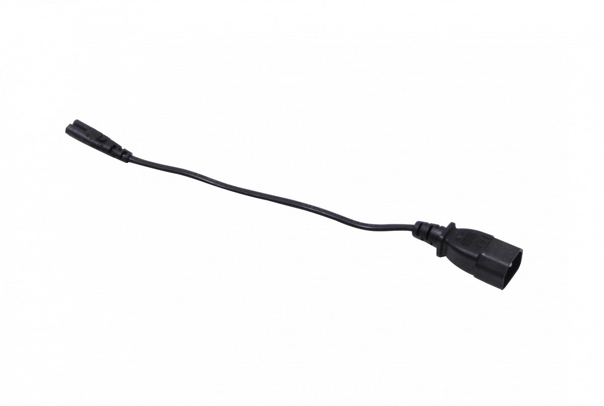 CCM8 0,8mt Negro Tipo-8-C7-Receptáculo a C14-Enchufe Conductor de Energía 3A 2x0,75mm2 80cm