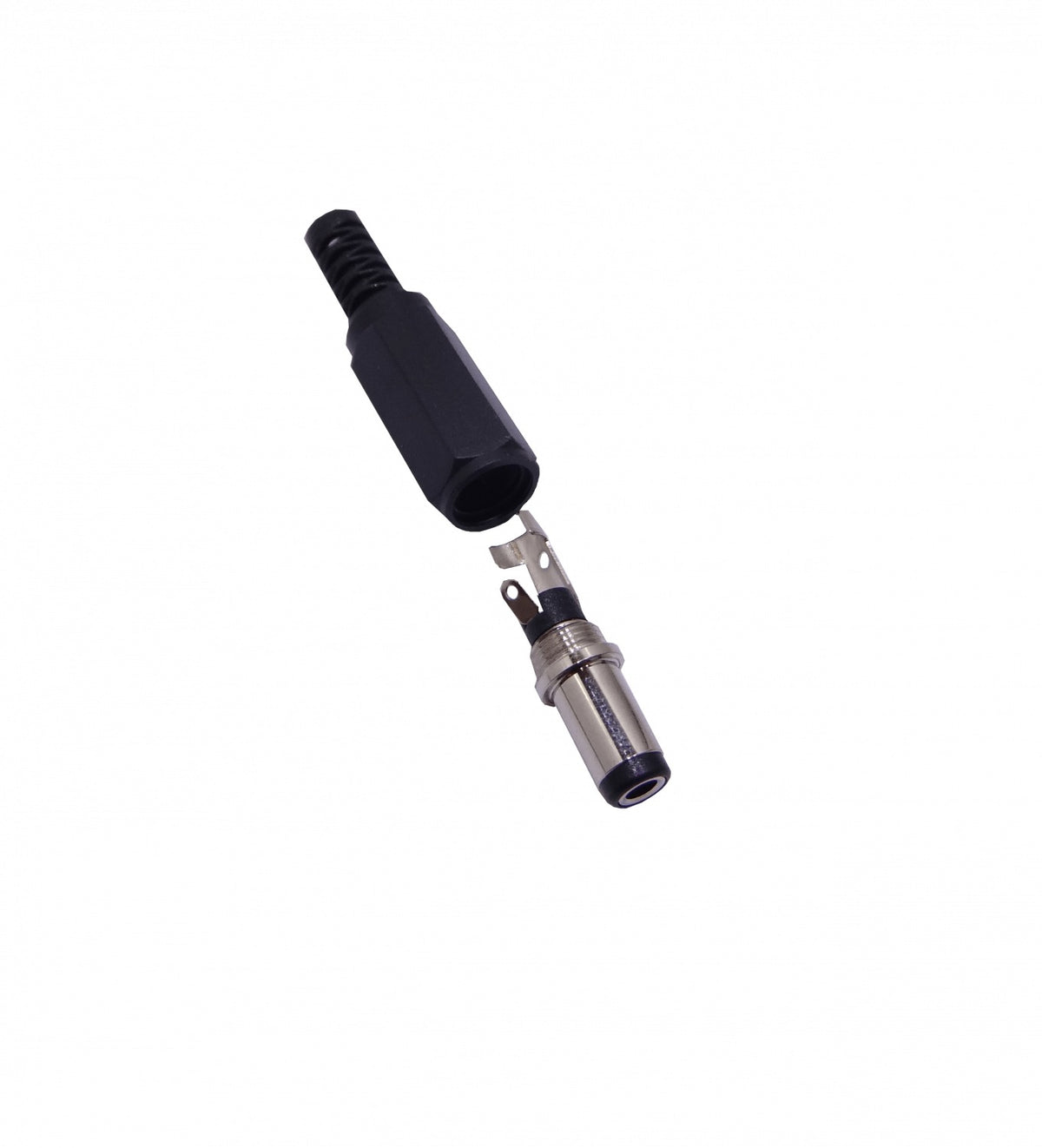 PLUG-2555 Conector de alimentación DC de 5,5x2,5mm y 9mm de longitud para soldar modelo K-311W