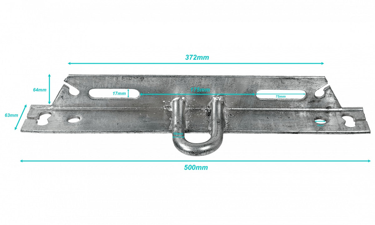 GTL00630 65x65x6x508mm Cruceta Terminal Fe16mm para Poste