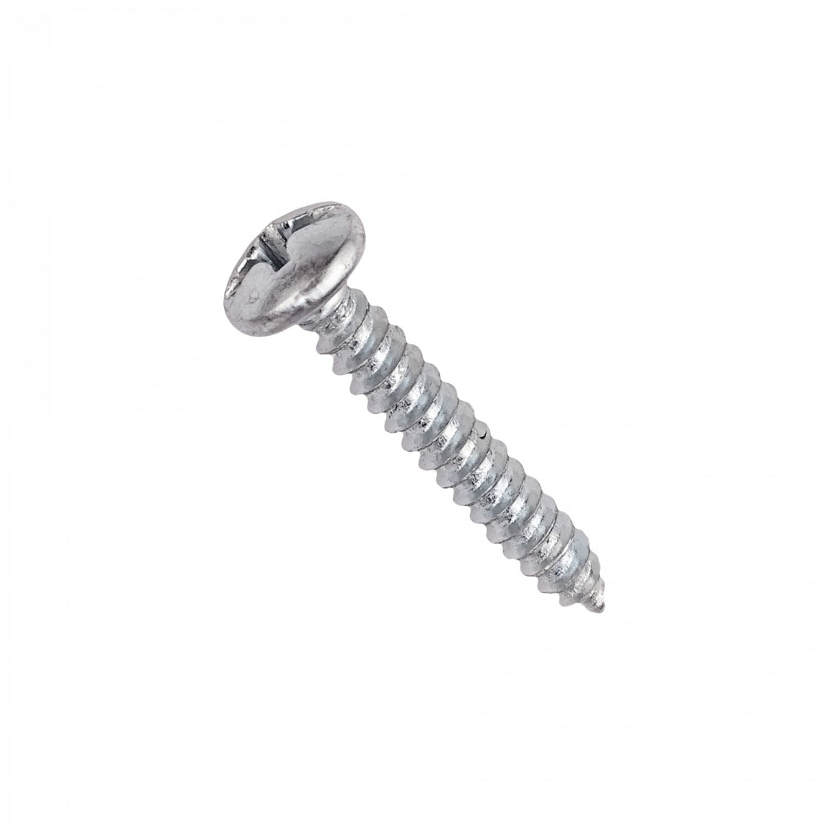 YUR8-08 100 unidades de tornillo para chapa metálica rosca 8, largo 1 pulgada, acabado zinc, código 61743001