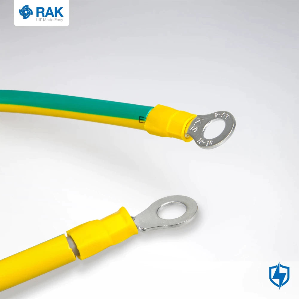 Cable de tierra 10 AWG de 1 m para pararrayos de antena