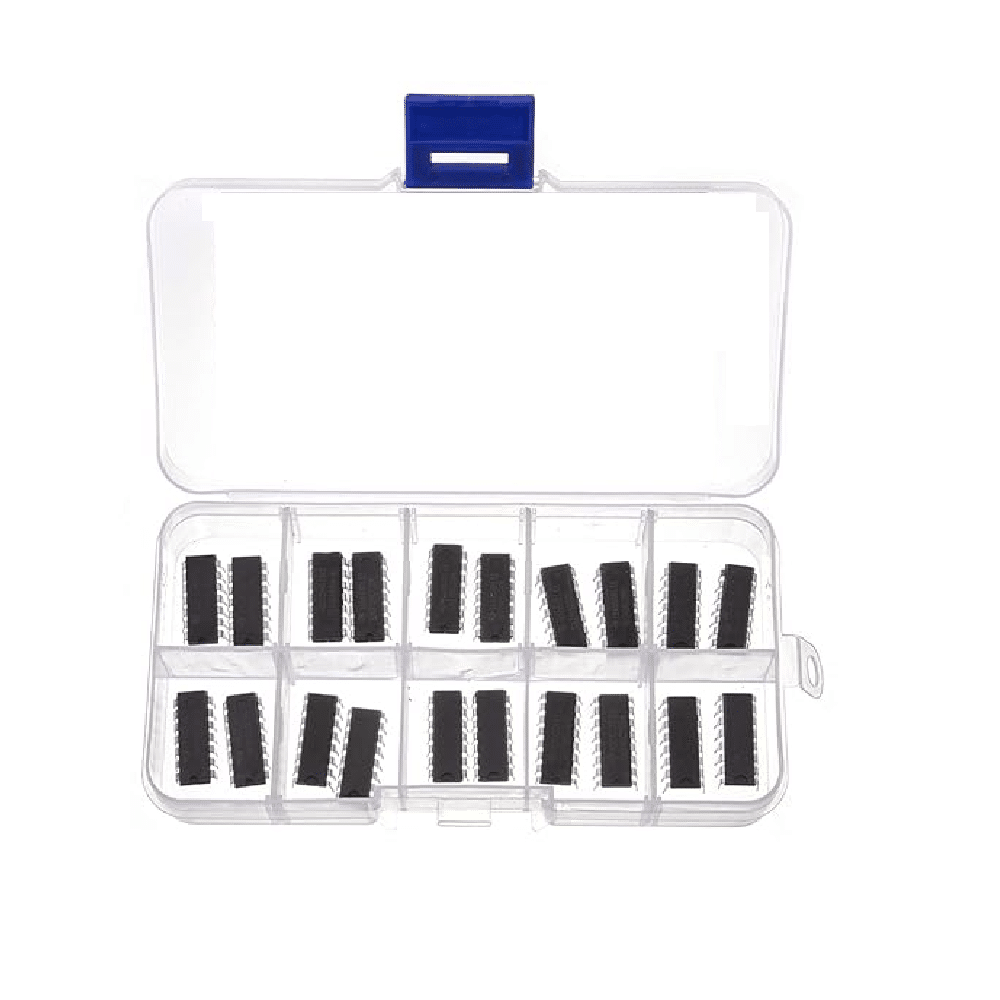 Colección de 20 Circuitos Integrados serie 74HCXX e integrados 10 DIP
