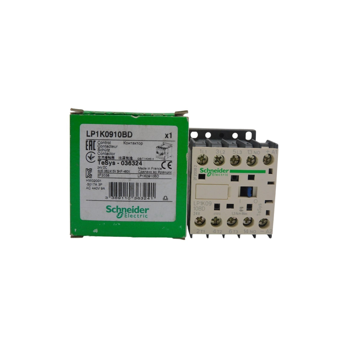Contactor 24VDC 20A Schneider Electric LP1K0910BD