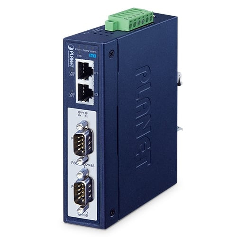 Puerta de Enlace Modbus Industrial IP30 de 2 Puertos RS232/RS422/RS485