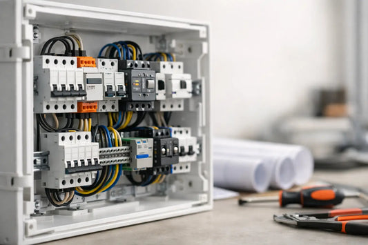 Tablero eléctrico con riel DIN para cada proyecto
