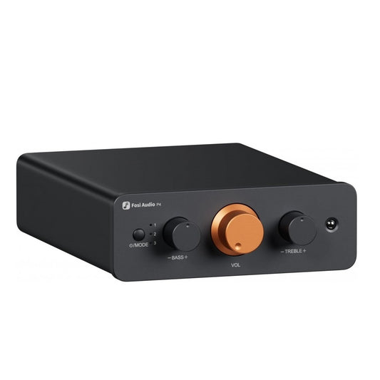 Preamplificador de Sonido Dual Canal con Entrada RCA e Salida Subwoofer – Fosi Audio P4 Mini
