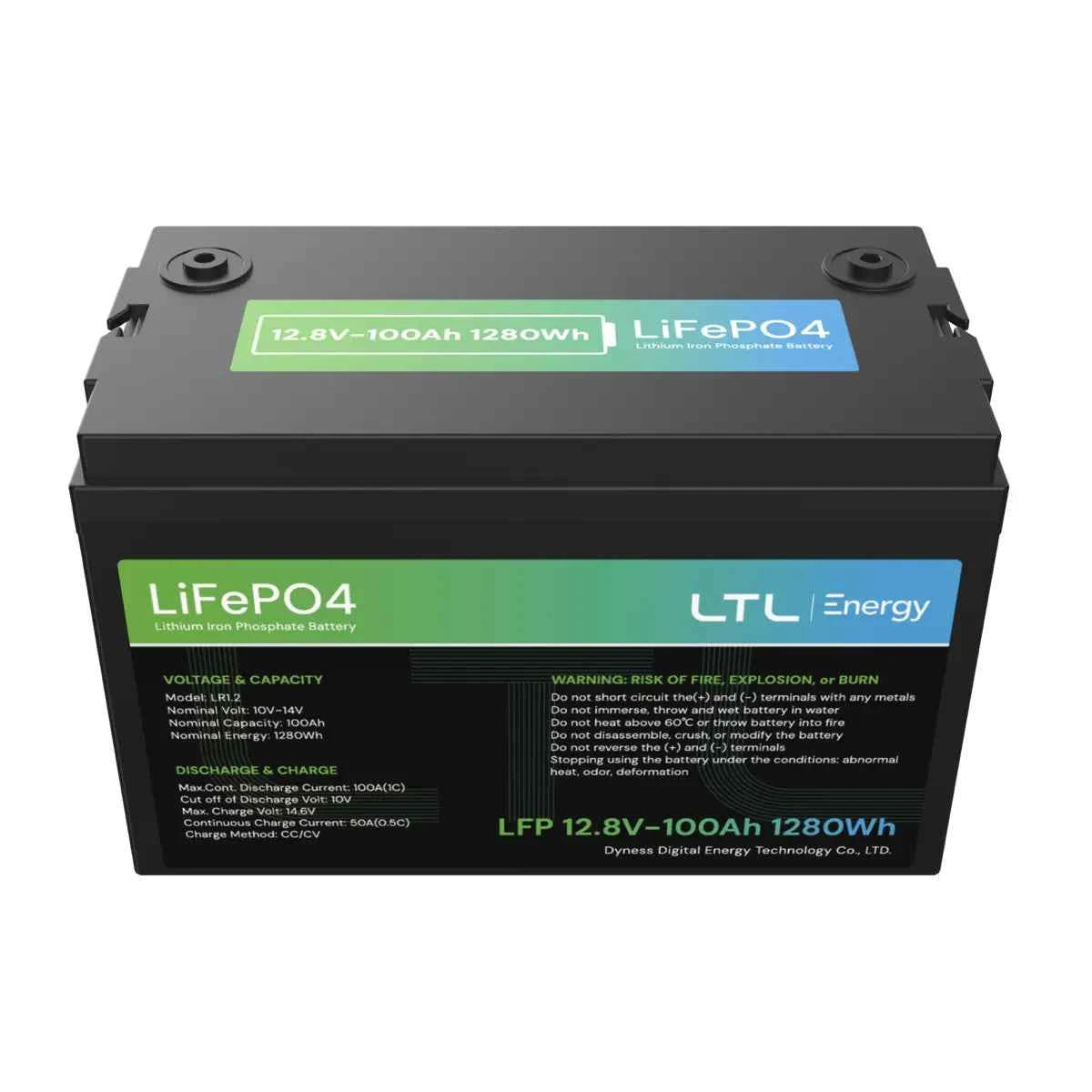 Batería de Litio Dyness – AR1.2 – 12.8V 100Ah – IP65 (1280Wh)