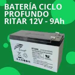 Batería de Ciclo Profundo AGM – Ritar 12V 9Ah