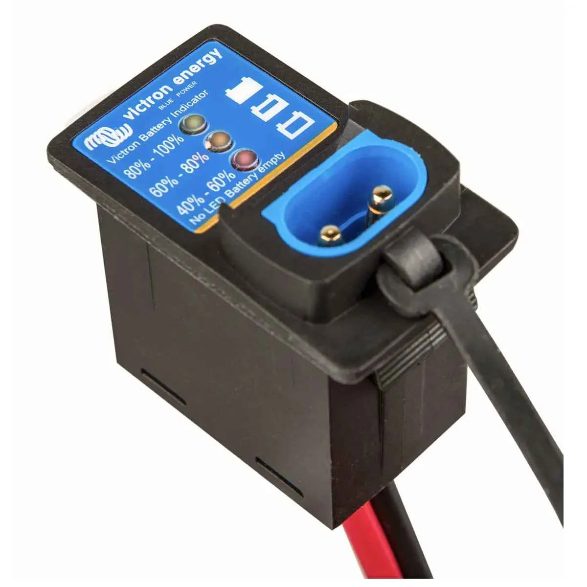 Conector de Ojal M8 con Fusible ATO 30A + Panel Indicador – para Victron Blue Smart IP65