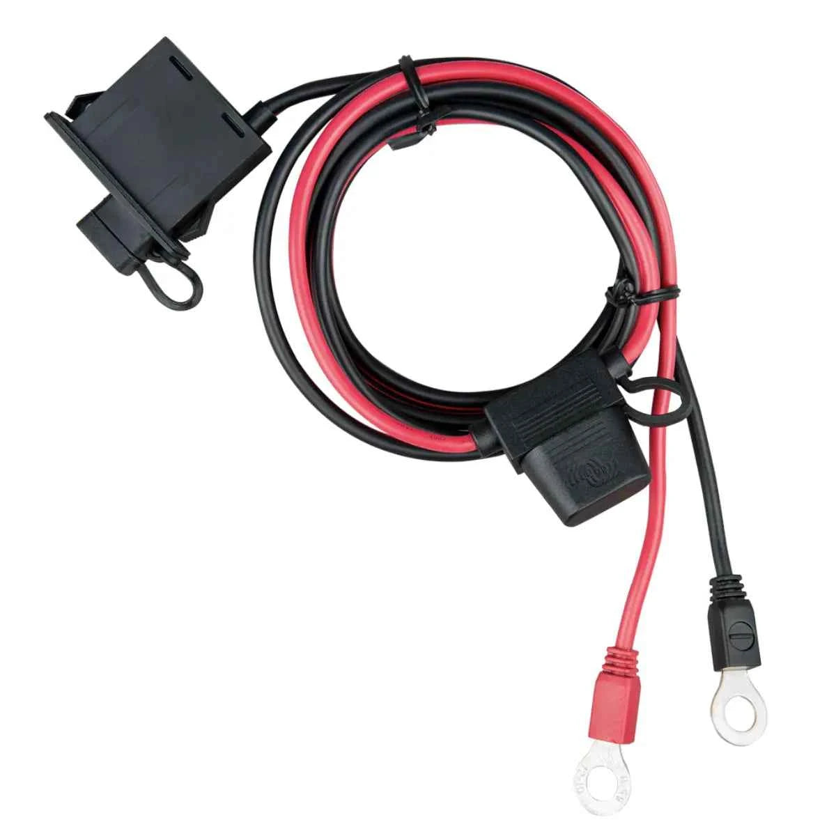 Conector de Ojal M8 con Fusible ATO 30A + Panel Indicador – para Victron Blue Smart IP65