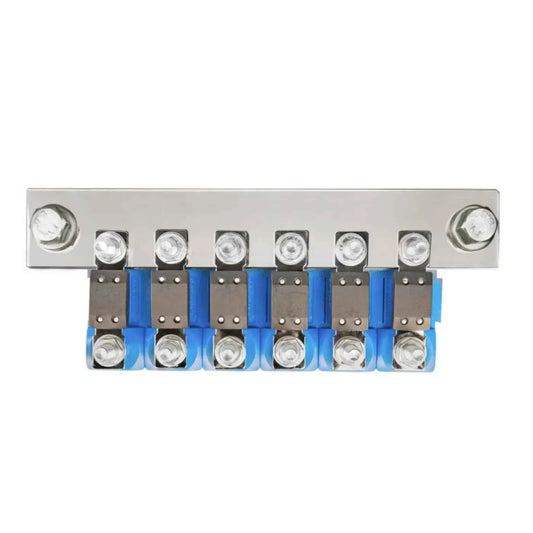 Busbar 1500A para 6 x Potafusible Individual Modular para Victron MEGA-fuse