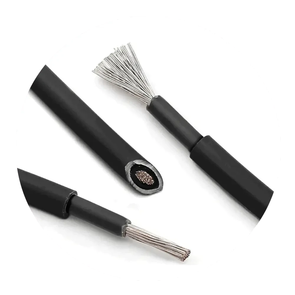Cable Fotovoltaico Unipolar 6mm² – Negro (1 Metro)