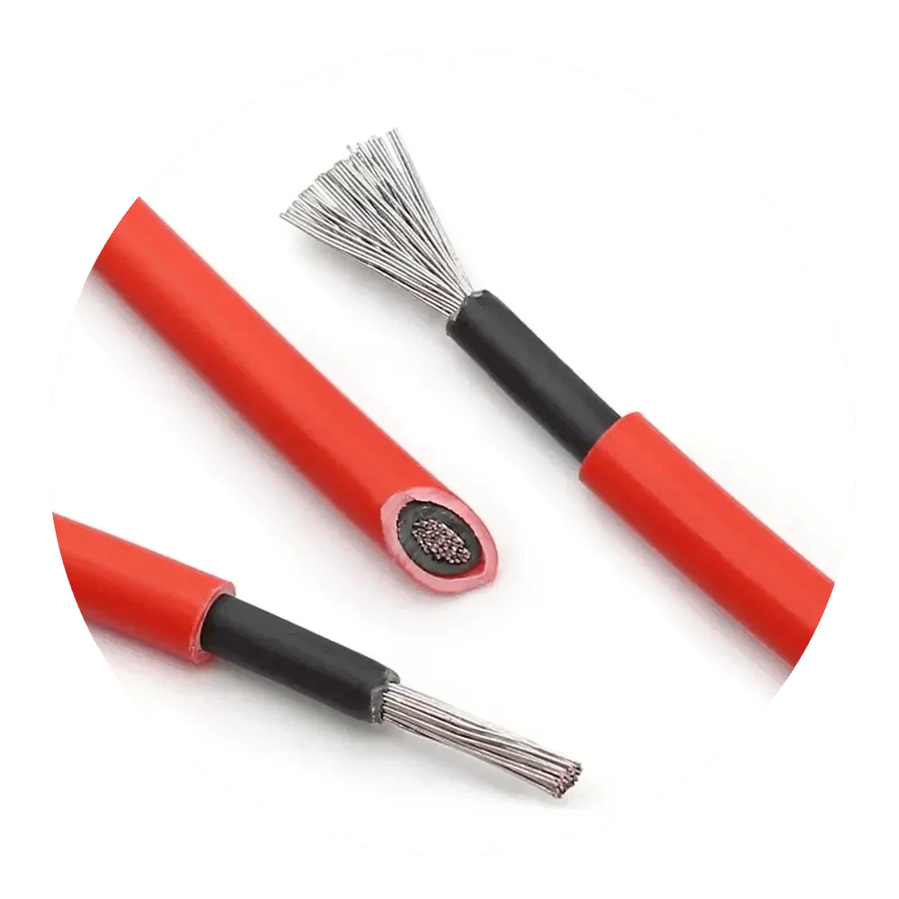 Cable Fotovoltaico Unipolar 2.5mm² – Rojo (1 Metro)