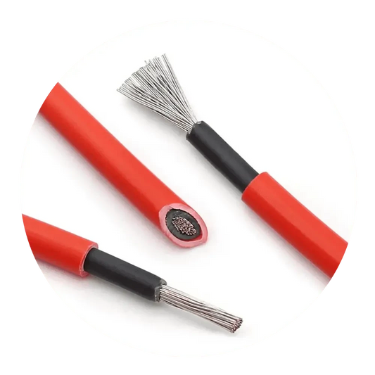 Cable Fotovoltaico Unipolar 4mm² – Rojo (1 Metro)