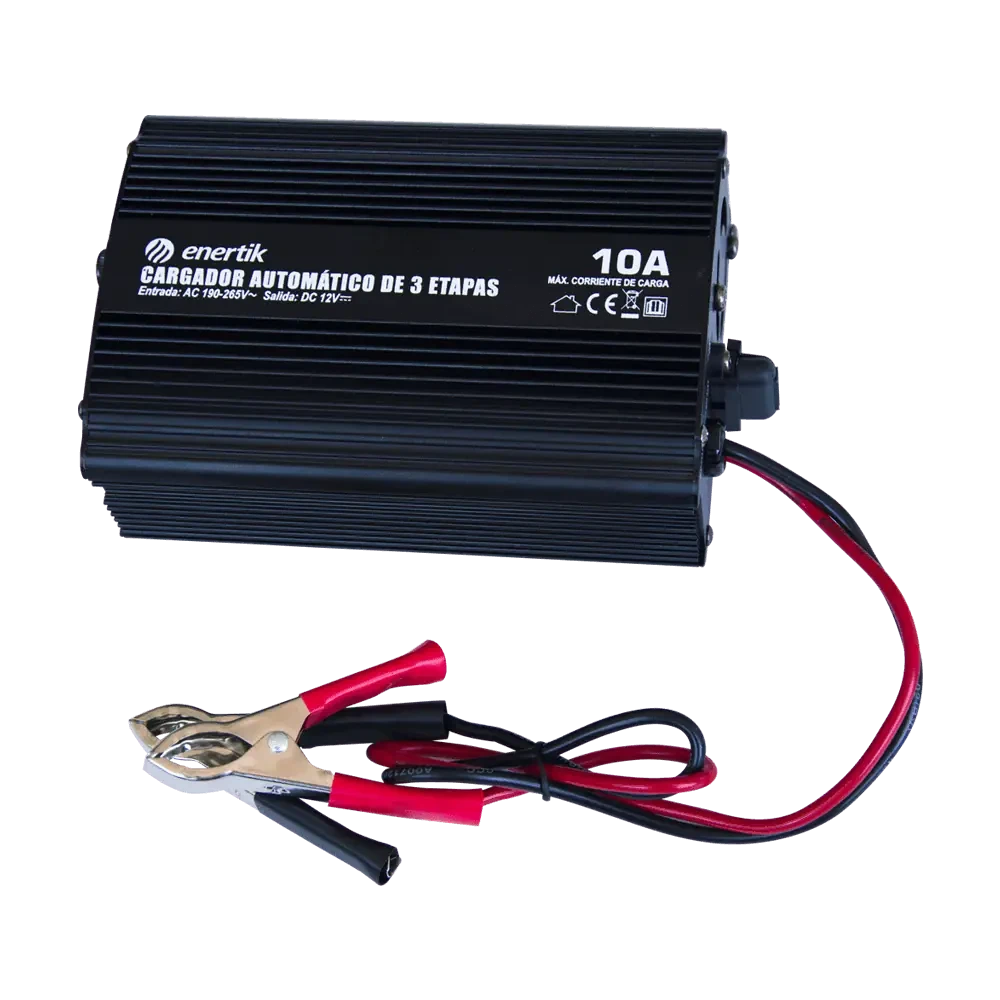 Cargador Automático de Baterías 12V 10A