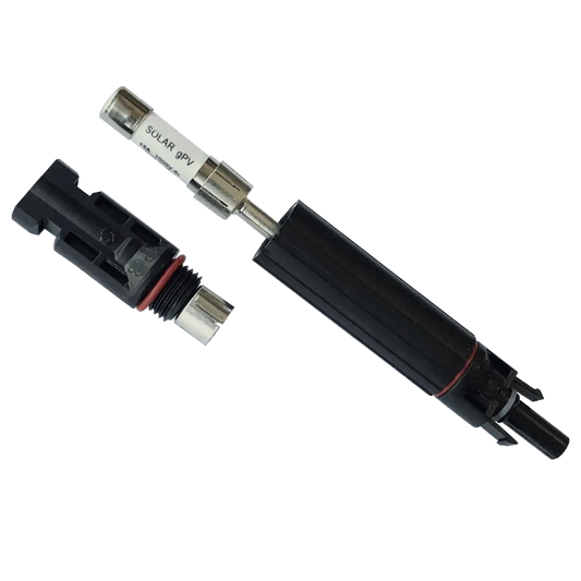 Conector Porta Fusible Solar MC4 Fus (Con Fusible 15A 10X38mm)