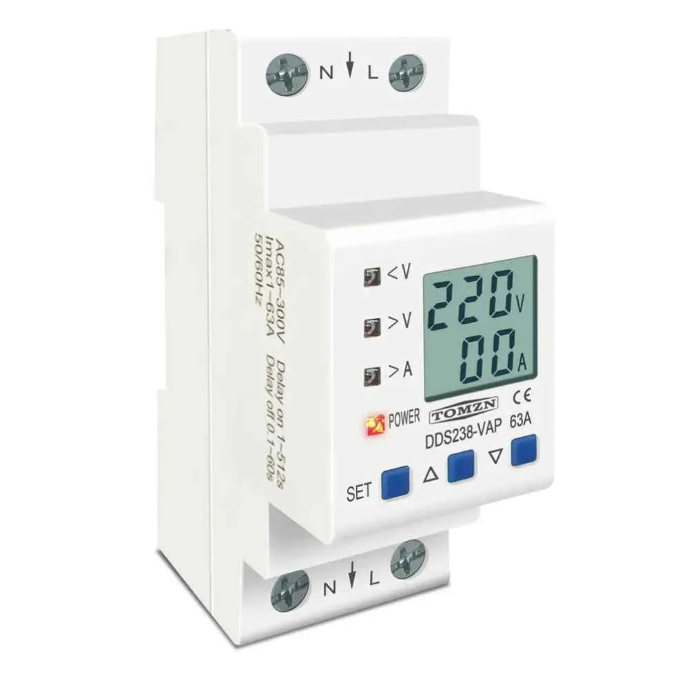 Protector de voltaje y corriente ajustable – 2P 63A