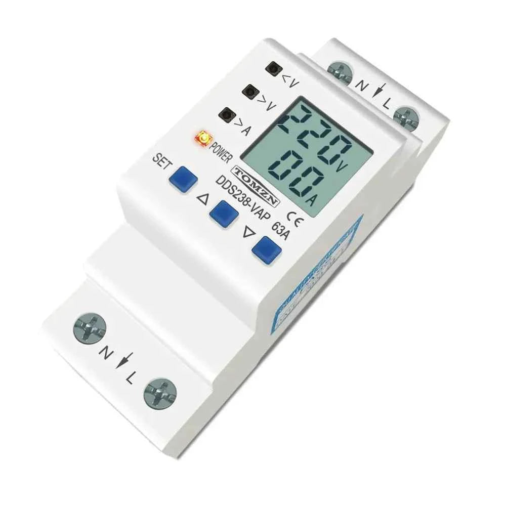 Protector de voltaje y corriente ajustable – 2P 63A