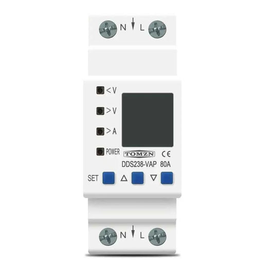 Protector de voltaje y corriente ajustable – 2P 80A