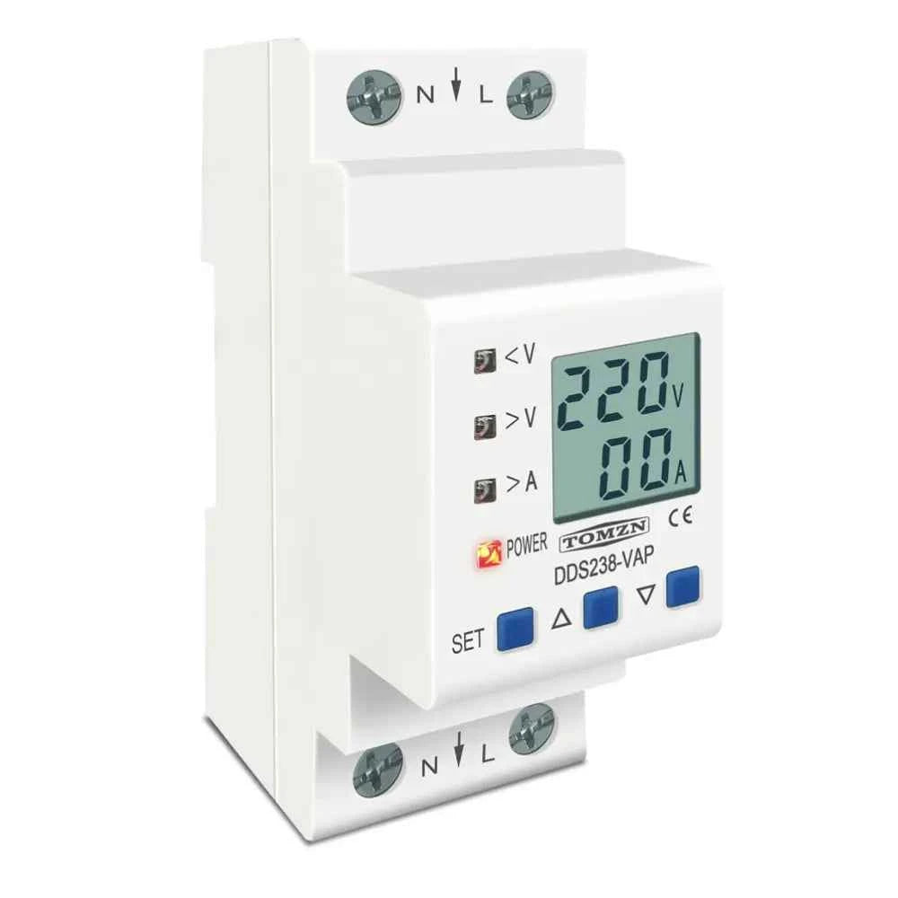 Protector de voltaje y corriente ajustable – 2P 80A