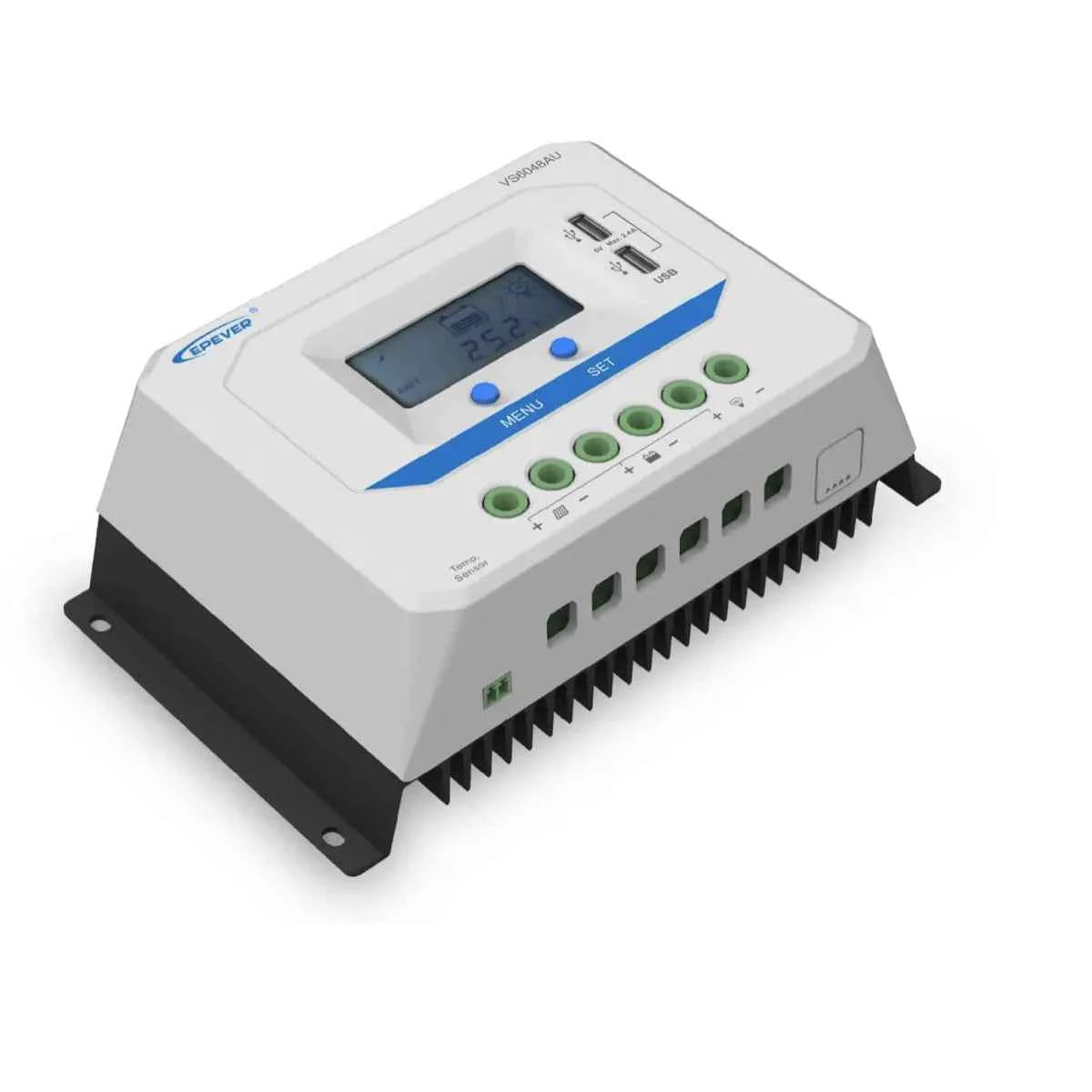 Regulador de Carga para Paneles Solares con USB 20A 12/24V – EPEVER VS2024AU