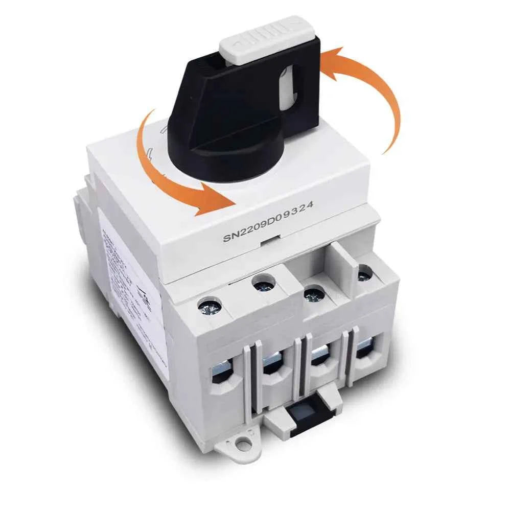 Seccionador Rotativo Solar 1200Vcc – 4P 32A