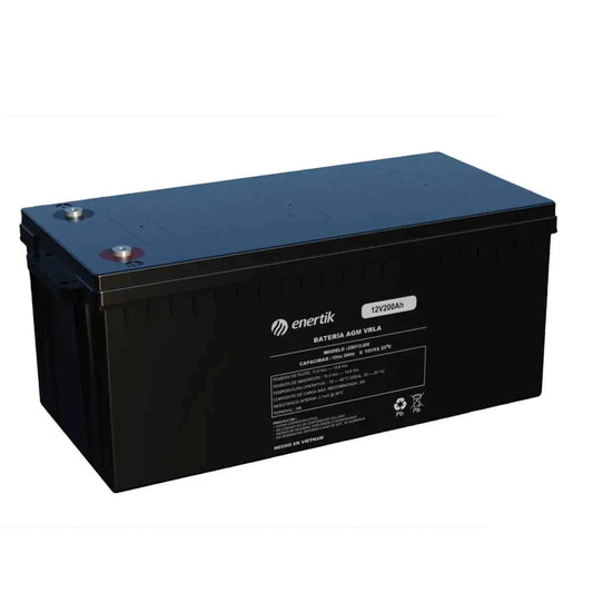Batería de Ciclo Profundo AGM – Enertik – 12V 200Ah