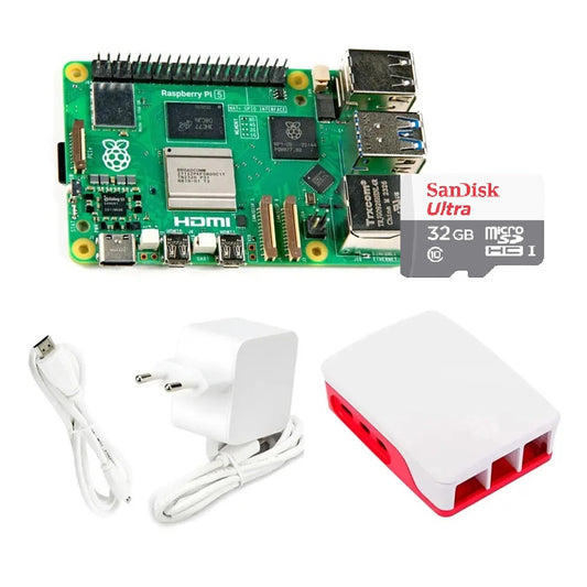 Paquete Raspberry Pi 5 16GB acompañado de Tarjeta MicroSD 32GB