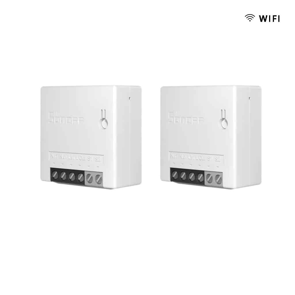 Lote de 2 Conmutadores de Red WiFi Sonoff Mini R2