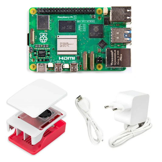 Paquete Raspberry Pi 5 de 2GB de memoria con periféricos auténticos