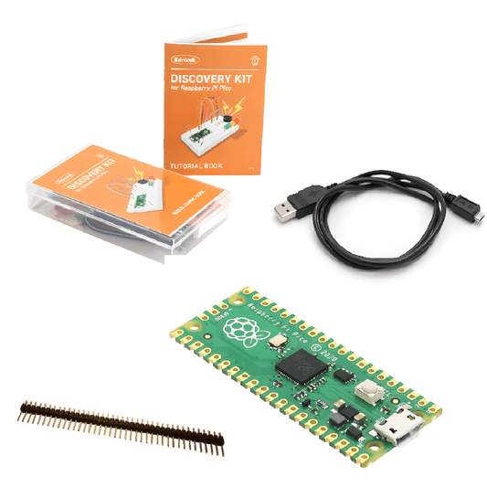 Set Educativo Kitronik con Raspberry Pi Pico, Conductor de Unión y Conectores de 40 Posiciones