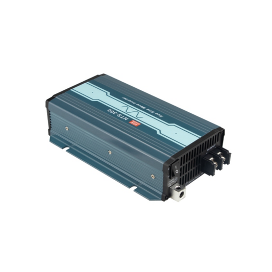 Convertidor de Tensión 12V a 220V / 230V 300W Uso Industrial – Mean Well NTS-300-212UN con Salida Multiconetor