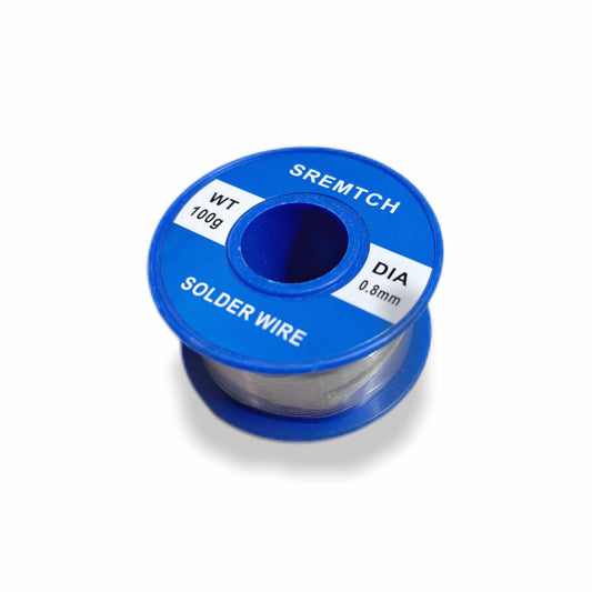 Carrete de Estaño para Soldadura 0.8mm/100g Plomado