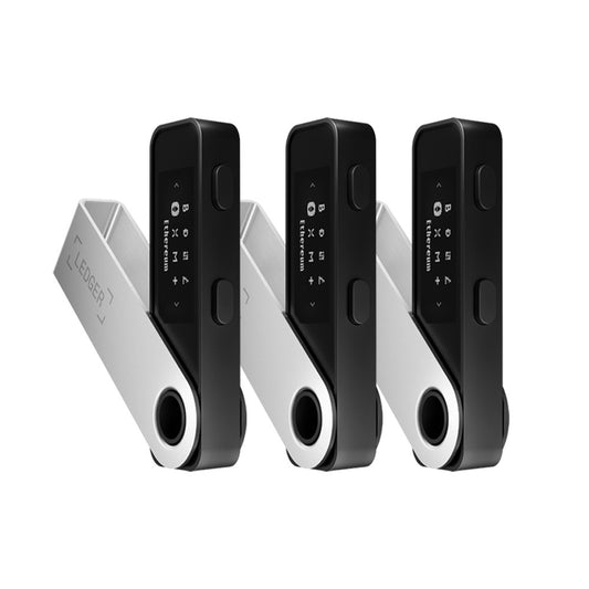 Conjunto de 3 Carteras de Hardware Ledger Nano S Plus