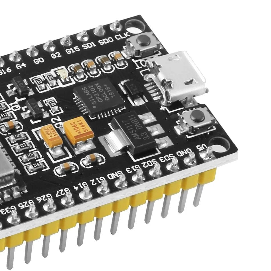Módulo Microcontrolador ESP32 de 38 Pines con Conectividad WiFi e Inalámbrica Bluetooth