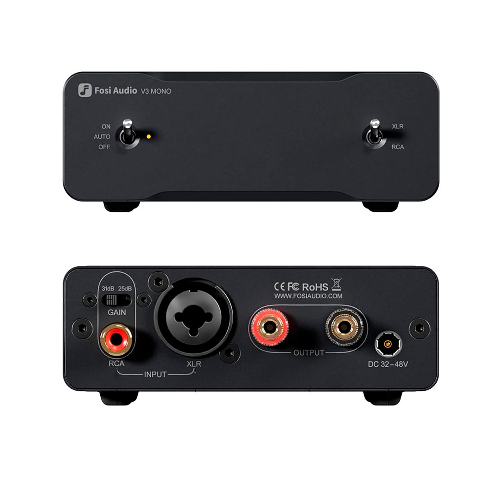 Amplificador sonoro 240W – Fosi Audio V3 configuración monoaural