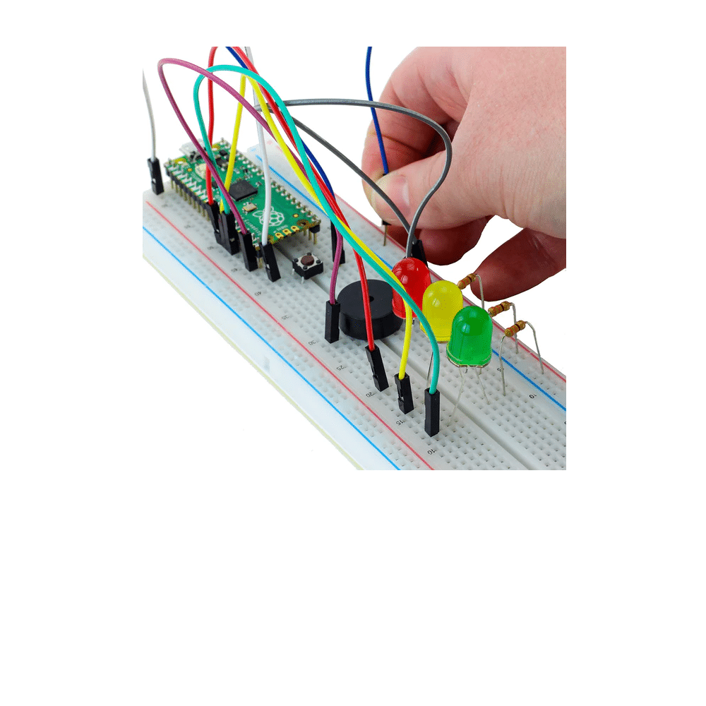 Set Educativo Kitronik con Raspberry Pi Pico, Conductor de Unión y Conectores de 40 Posiciones