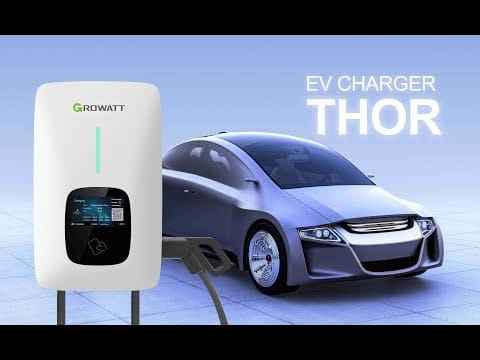 Cargador Automático con Integración al Sistema Solar para Vehículos Eléctricos – Trifásico Growatt 22kW