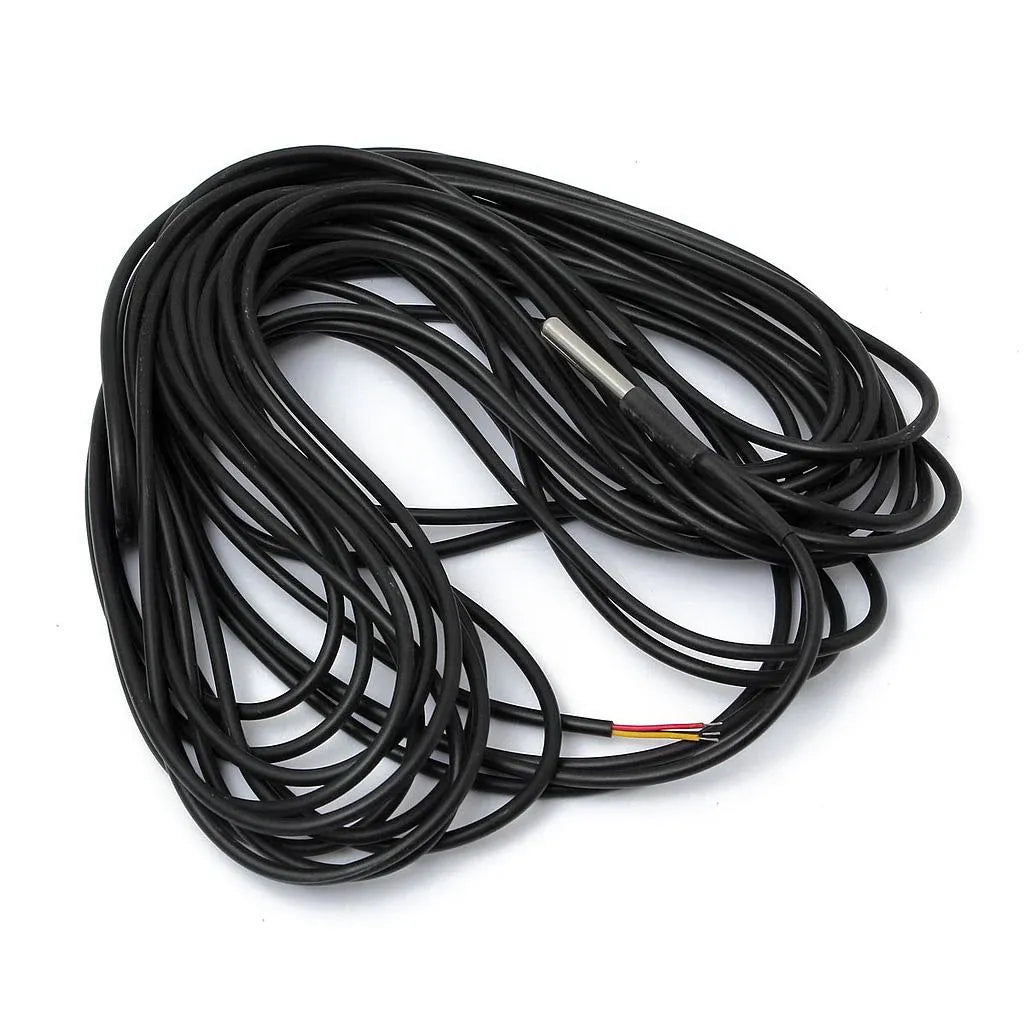 Detector Térmico DS18B20 Impermeable con Cable de 14 Metros sin Acoplador