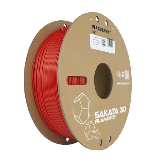 Material de Impresión PLA GO&PRINT Tonalidad Roja Diámetro 1.75mm Peso 1kg – Sakata 3D