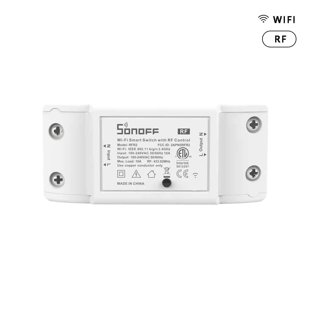 Dispositivo de conmutación inalámbrica WiFi y RF Sonoff Basic R2