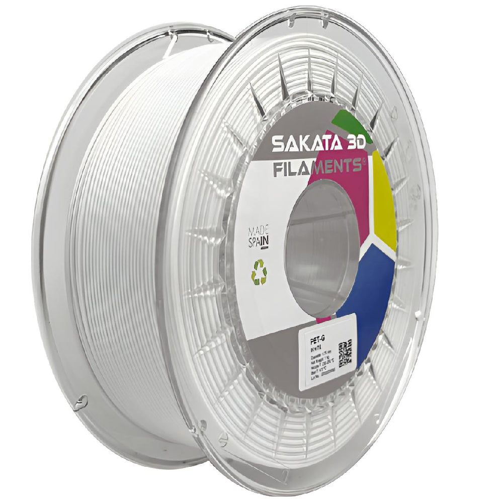 Filamento PET-G Blanco 1.75mm 1kg – Sakata 3D