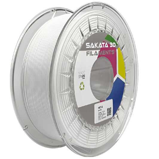 Filamento PET-G Blanco 1.75mm 1kg – Sakata 3D