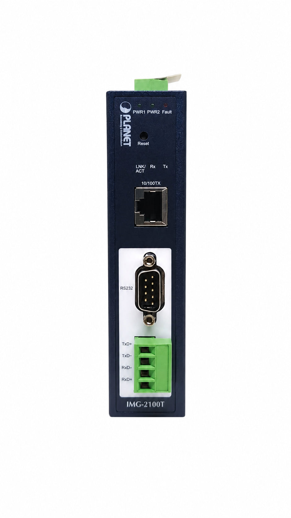 Puerta de enlace Modbus industrial IP30 de 1 puerto RS232/RS422/RS485 (1 x 10/100TX, -40~75 grados C)