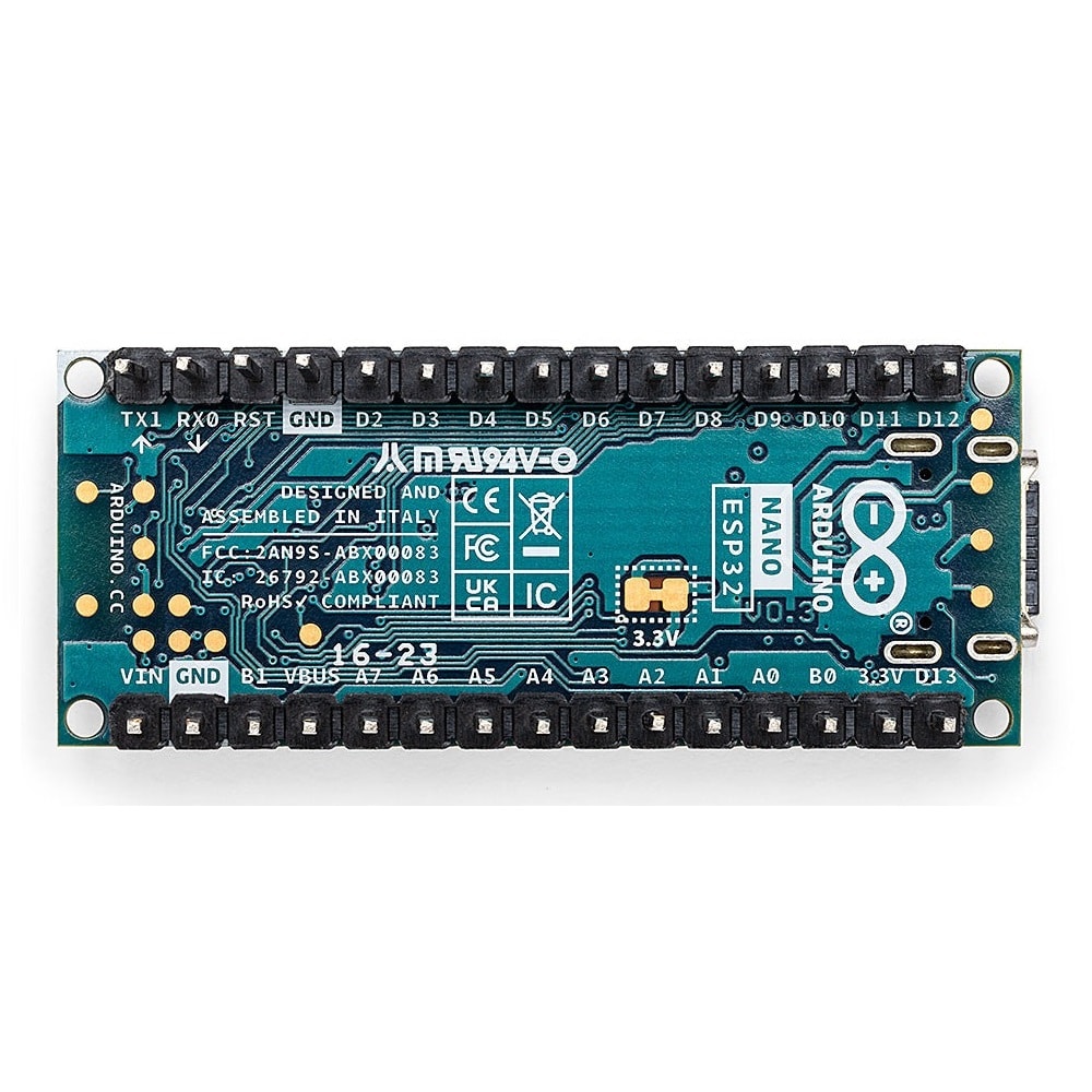 Microcontrolador Arduino Nano ESP32 con Pines Soldables